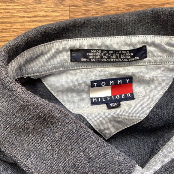 Mens 2XL Heathered Blue Short Sleeve Cotton Golf Polo Style Casual - Picture 3 of 4